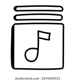 Halten Sie sich an diesem fantastischen Doodle-Symbol von Lagen 