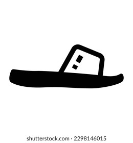 Get hold on this amazing glyph icon of sandal 