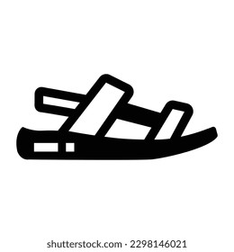 Get hold on this amazing glyph icon of sandal 