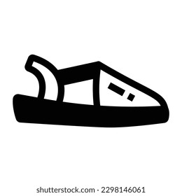 Get hold on this amazing glyph icon of sandal 