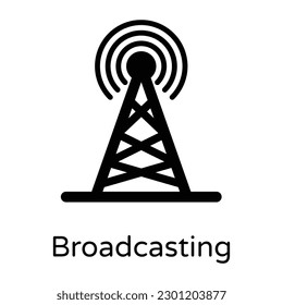Get hold on this amazing solid icon of broadcasting 