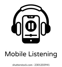 Get hold on this amazing solid icon of mobile news 
