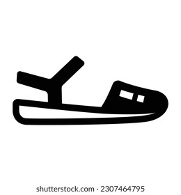 Get hold on this amazing glyph icon of sandal 