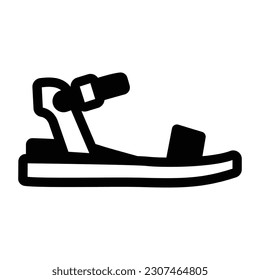 Get hold on this amazing glyph icon of sandal 