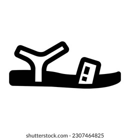Get hold on this amazing glyph icon of sandal 