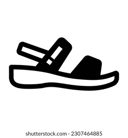 Get hold on this amazing glyph icon of sandal 