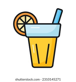Get hold on this amazing icon of lemonade in editable style, summer drink
