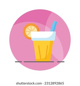 Get hold on this amazing icon of lemonade in editable style, summer drink