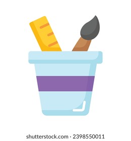Get hold on this amazing icon of drawing tools in trendy modern style