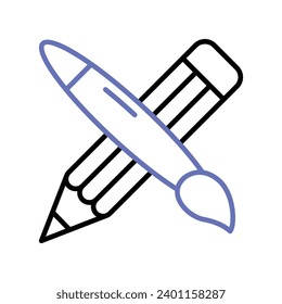 Get hold on this amazing icon of design tools in trendy design style