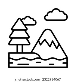 Obtén este icono de la naturaleza, muy bien diseñado, en un estilo moderno
