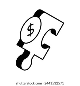 Get hold on this beautifully designed isometric icon of financial solution, ready for premium use