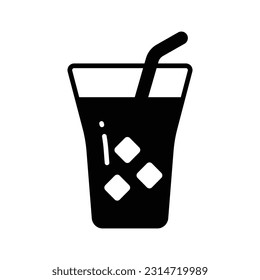 Get hold on this catchy vector of cold drink in modern style, easy to use