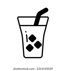 Get hold on this catchy vector of cold drink in modern style, easy to use
