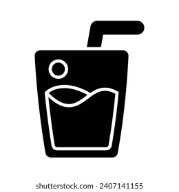 Get hold on this catchy vector of cold drink in modern style, easy to use