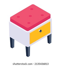 Mantener este icono isométrico editable de la tabla moderna 

