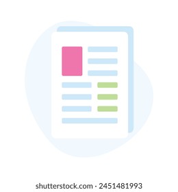 Get hold on this editable flat vector of content, editable vector ready to use