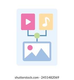 Get hold on this editable flat vector of content Marketing, editable vector ready to use