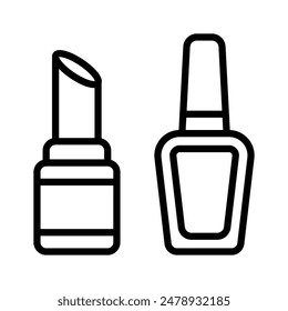 Consigue este icono editable de lápiz labial, accesorio de maquillaje