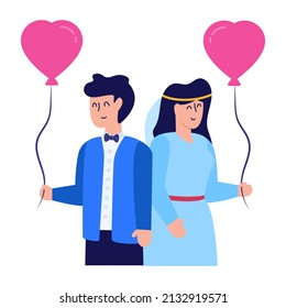 Get hold on this flat icon of love proposal 


