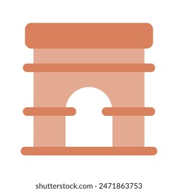 Consiga este icono increíble de la chimenea, lugar más caliente del hogar