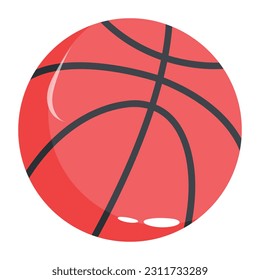 Get hold of this basketball flat icon 