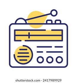 Get hold this beautiful icon of radio, old broadcasting device