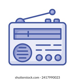 Get hold this beautiful icon of radio, old broadcasting device