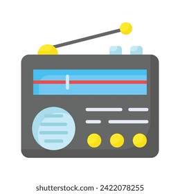 Get hold this beautiful icon of radio, old broadcasting device