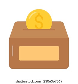 Get hold this beautiful vector of donation box in editable style, premium icons of charity box