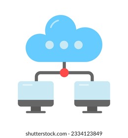 Holen Sie sich diese auffallende Vektorgrafik von Cloud-Computing, Premium und anpassbarem Design