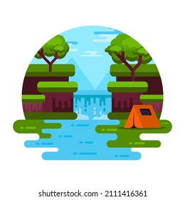 
Get hold of this eye-catchy nature landscape, vector design 

