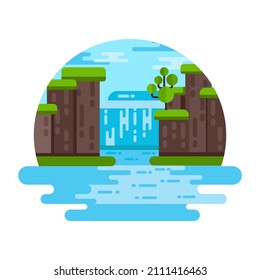 
Get hold of this eye-catchy nature landscape, vector design 

