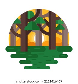
Get hold of this eye-catchy nature landscape, vector design 

