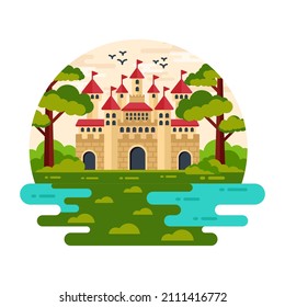 
Obtén este paisaje natural llamativo, diseño vectorial 

