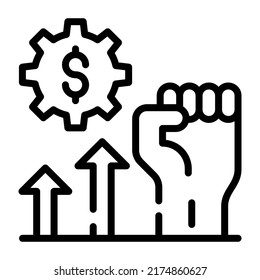 Get hold of this financial analysis line icon 

