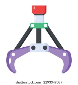 Get hold of this metallurgy hook flat design 