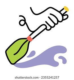 Holen Sie sich dieses Ruderohr-Doodle-Symbol 