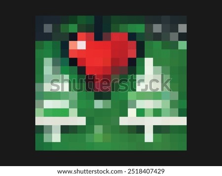 Get in the holiday spirit with an 8-bit vector icon pack, showcasing classic Christmas symbols like bells, wreaths, and lights in retro pixel art style. Perfect for decorating websites, apps, love