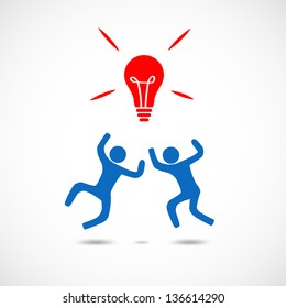 Silhouette People Helping Each Other Bring Stock Vector (Royalty Free ...