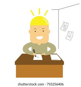 get idea study work vector illustration