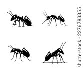 Get industrious with our ant logo silhouette collection! Hand-drawn with intricate details, these illustrations are sure to add a touch of determination to your project