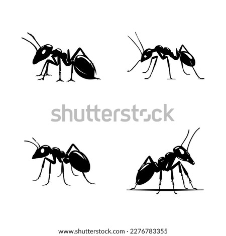 Get industrious with our ant logo silhouette collection! Hand-drawn with intricate details, these illustrations are sure to add a touch of determination to your project
