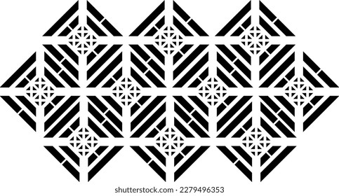 Get inspired with our poster perfect for your wall at home, work, kids' room, or for entrepreneurs. Looped geometric pattern. Seamless stencil.
