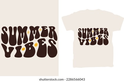 Get into the summer spirit with this "Summer Vibes" typography t-shirt! The design features a playful and stylish font that brings to mind the carefree and relaxed atmosphere of the season. The bright
