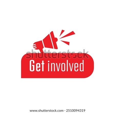 get involved text information sign