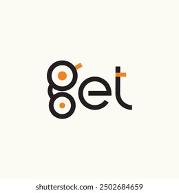 GET letters typography logo design ideas business name editable vector template  royalty free image