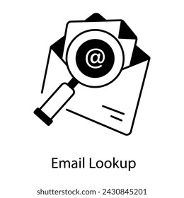 Zeilensymbol zur Darstellung der E-Mail-Suche