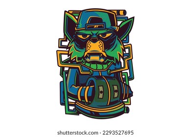Get lost funny mascot logo cartoon vector illustration design
