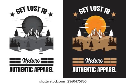 get lost in nature authentic apparel